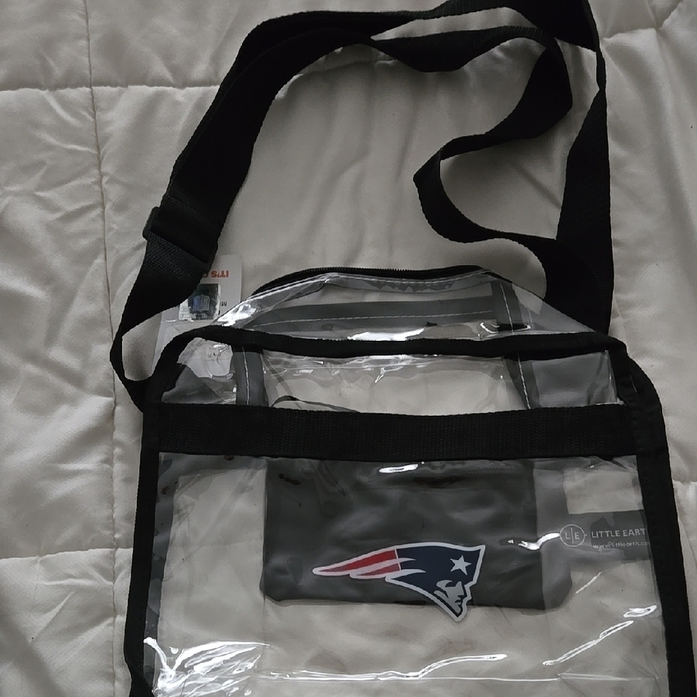 Little Earth Black Clear Crossbody Bag